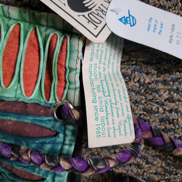 Boho Chic NWT Unique Ark Imports Patchwork Bag - Picture 13 of 14